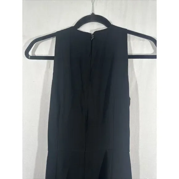 NEW $995 MAX MARA [ 8 US ] Luna Grecian Neck Cady Midi Dress NO‎ BELT Black